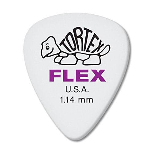 JIM DUNLOP Dunlop Tortex Flex Standard 1.14mm Purple Guitar Pick-72 Pack (428R114)