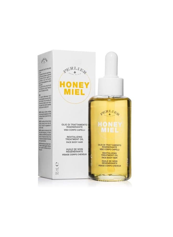 , Body Honey Miel - Body Treatments - Moisturising and Regenerating Oil for Face, Body and Hair with Organic Honey, 100% Italian, 95 ml Bottle