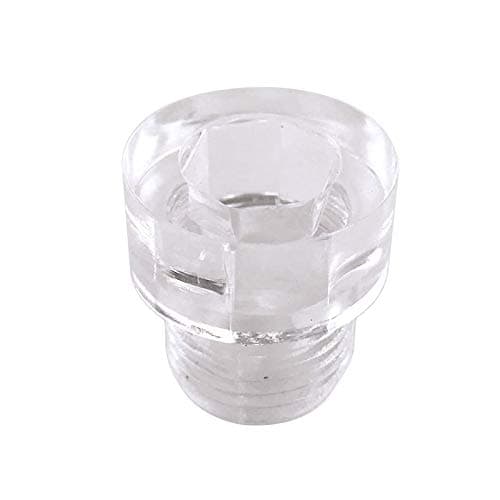 Clear Hex Timing Plug Sight Window - Fits All Harley Big Twin FX/FL, Touring, Softail, Dyna, FXR & Sportster Models - Harley Transparent Engine/Motor Timing Tool - Chopper Bobber AMA_HEX