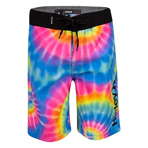 Hurley Boys Board Shorts, Multi Tie Dye, 10
