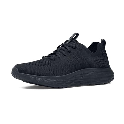 Shoes for Crews Men's Slip-Resistant Work Sneakers – Comfortable, Non-Slip Shoes – Ideal for Food Service, Healthcare & Hospitality - Everlight, Size 10 Black