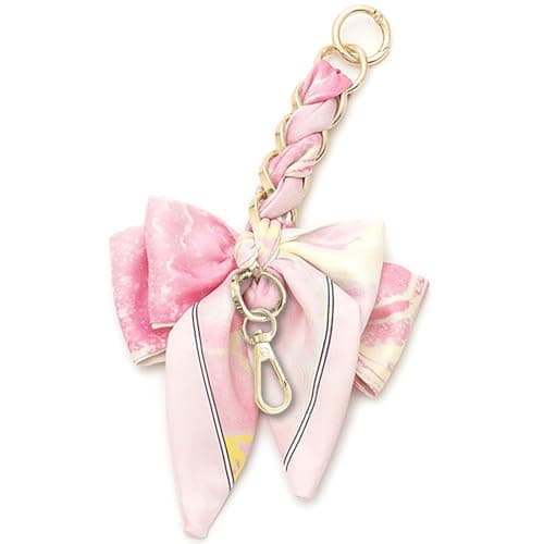 TENOC Purse Extender Chain, Crossbody Bag Charm, Bow Ribbon Handbag DIY Decoration Accessories, Pink
