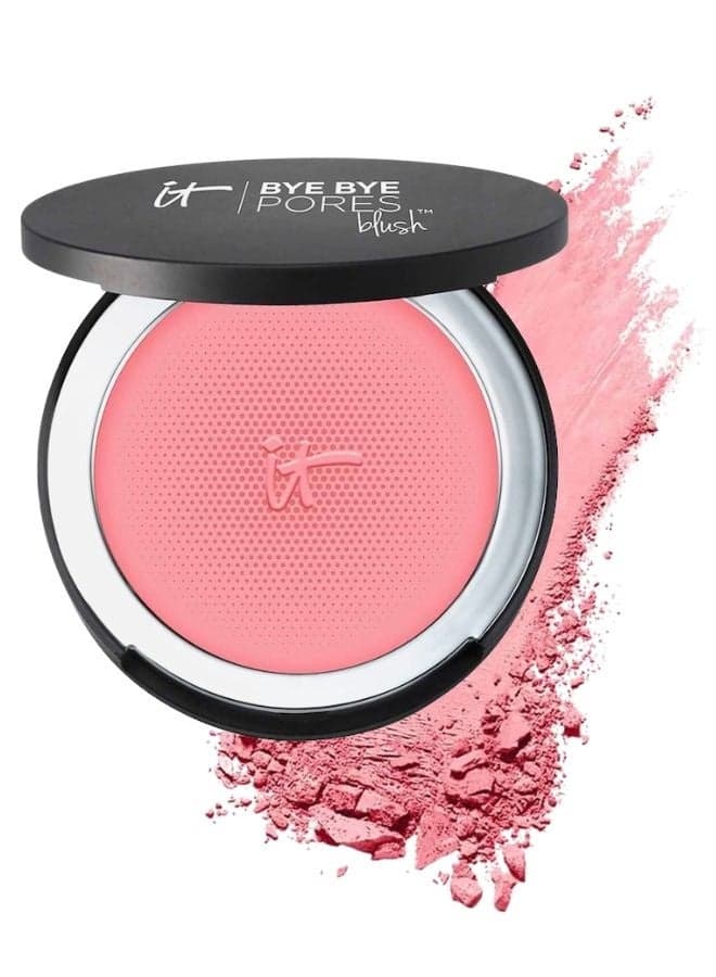 IT Cosmetics Bye Bye Pores Blush – Soft-Focus Blurring Powder Blush, Buildable Color,JeNeSaisQuoi 0.19 oz / 5.44 g