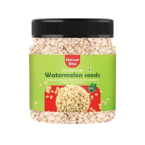 MarwarBites Watermelon Seeds for Eating -500gm | Tarbuj Magaj, Magaz Without Shell |High in Protein | Nutrients Rich | Source of Antioxidants