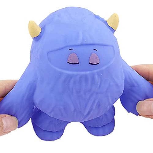 Funny Cute Snow MonsterShaped BallsScentedFidget Toys Stress Relief Squeeze Ball Stress Toys for Kids and AdultsSensory Toys for AutismAnxiety ReliefHeal Your Mood Blue