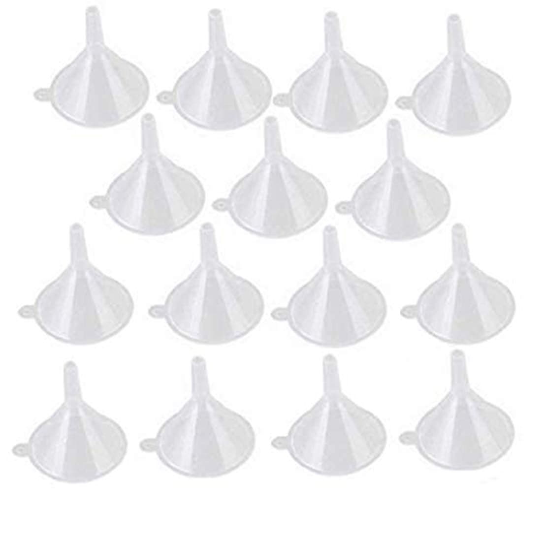 DIY Crafts Design No 2 Pack Of 30 Pcs Small Clear Plastic Funnels PP for Lab for Lab Home Workshop Cosmetic Parlour Travel DIY Design No 2 Pack Of 30 Pcs