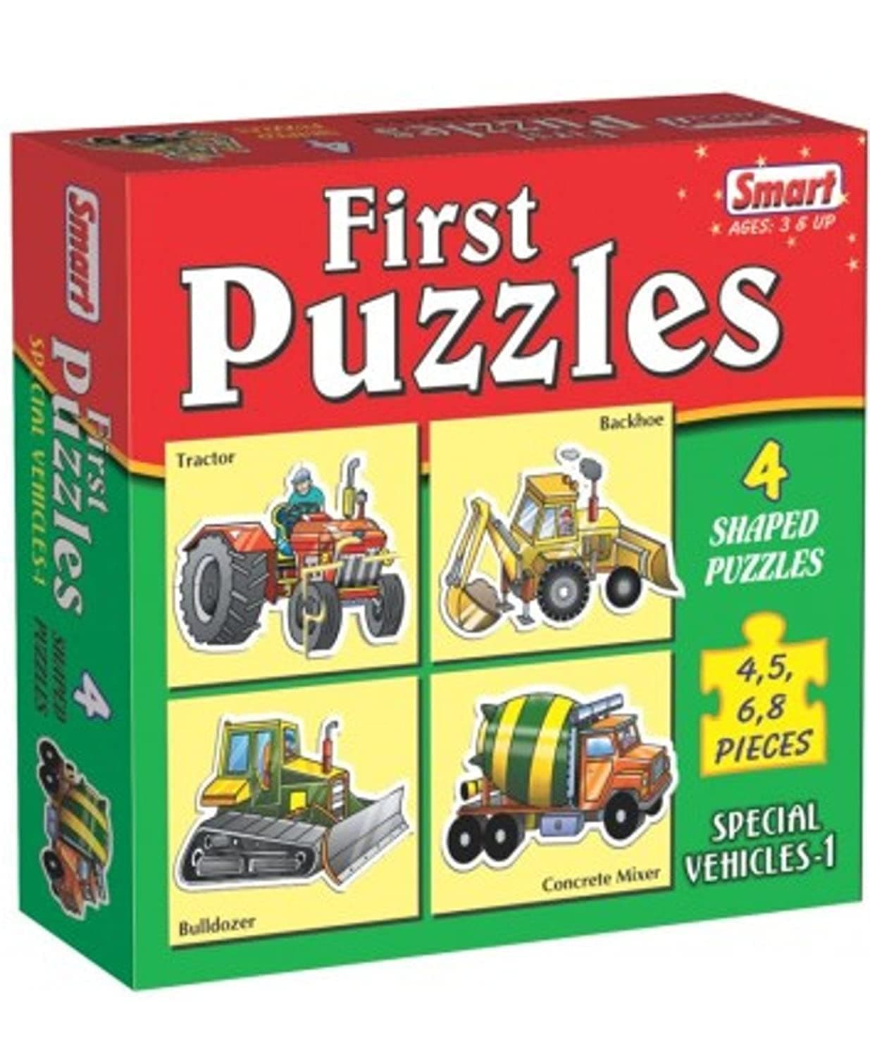 Smart - 1025 First Puzzles - Special Vehicles I, Multicolor