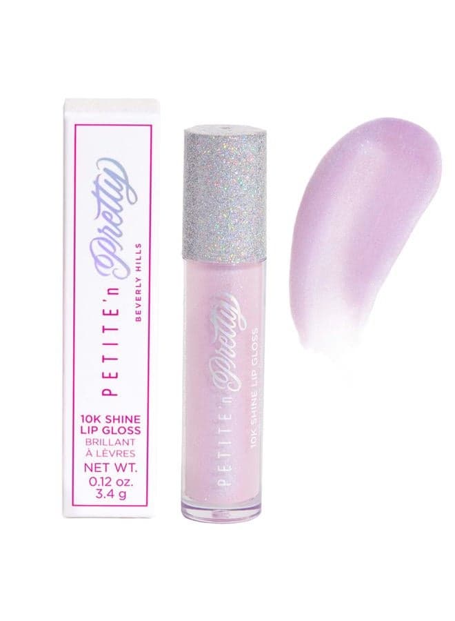 10K Shine Lip Gloss for Kids, Children, Tweens and Teens - High Shine and Lighweight - Non Toxic and Made in the USA (Shell Shocked)