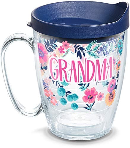 Tervis Made in USA Double Walled Dainty Floral Mothers Day Insulated Tumbler Cup Keeps Drinks Cold Hot 16oz Mug Grandma