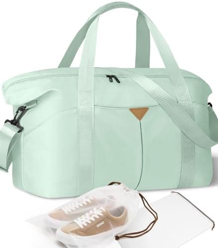 Magimack Duffle Bag for Travel Carryon Travel Bag with Trolley Sleeve Sport Gym Bag for Women Overnight Bag for Men Hospital Bag for Labor and Delivery Green