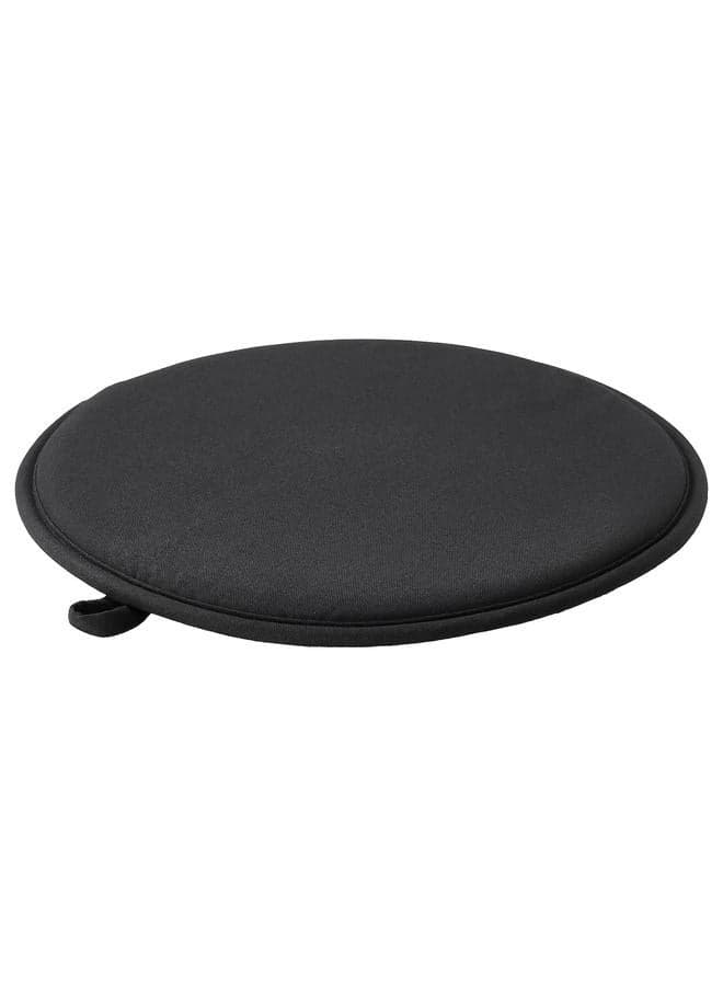 Chair Pad, Black, 36 Cm