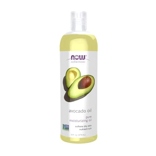 NOW Foods Solutions Avocado Oil 100 Pure Moisturizing Oil Nutrient Rich and Hydrating 16Ounce