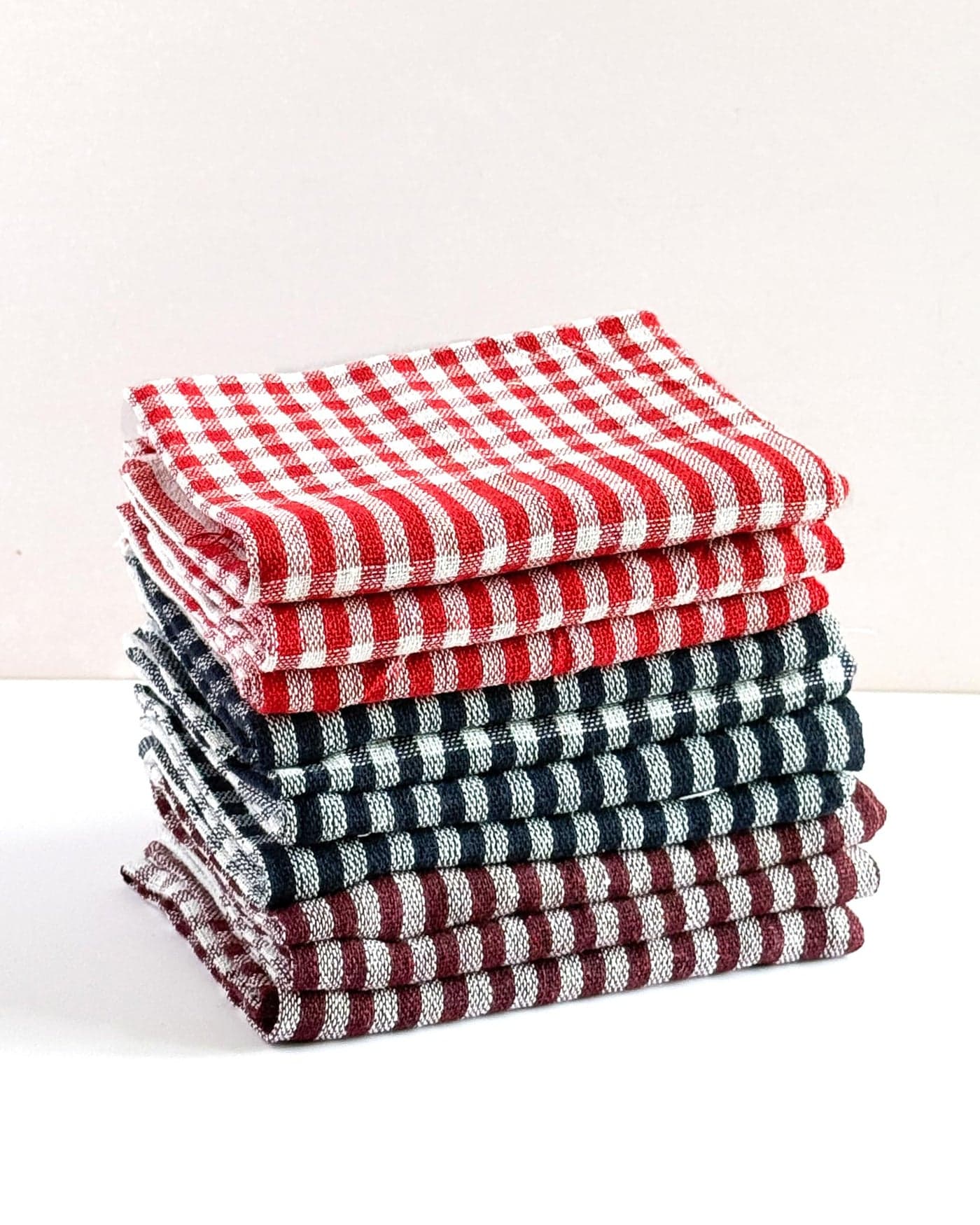 Pixel Home Decor | Economy Range | Multipurpose Cleaning Cloth, Kitchen Napkin, Table Wipe (20x20 inch) Pack of 10 Pcs