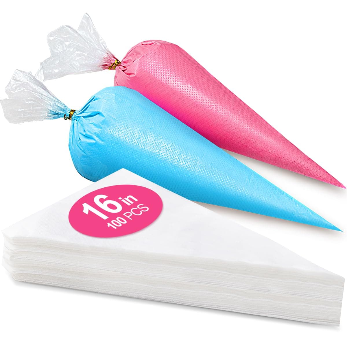 16 Inch Piping Bags Disposable 100Pcs Large Pastry Bags Frosting Bags Cake Decorating Bags Decorating Bags Large Piping Bags Decorating Bags