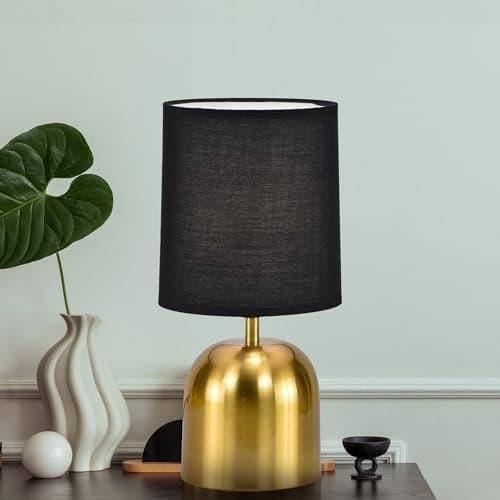 MAGIK Silver Shot LED Table Lamp (Copper & Black Finish) | Includes 5W LED Bulb | Elegant Decorative Lamp for Bedroom, Living Room & Office | Compact Design | Ready to Use