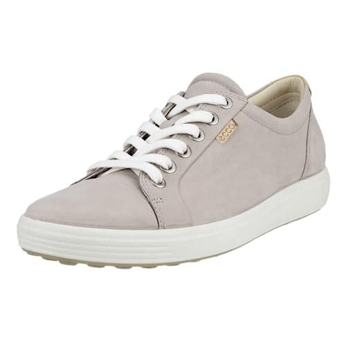 ECCO Women's Soft 7 Sneaker, Grey Rose Nubuck, 7-7. 5
