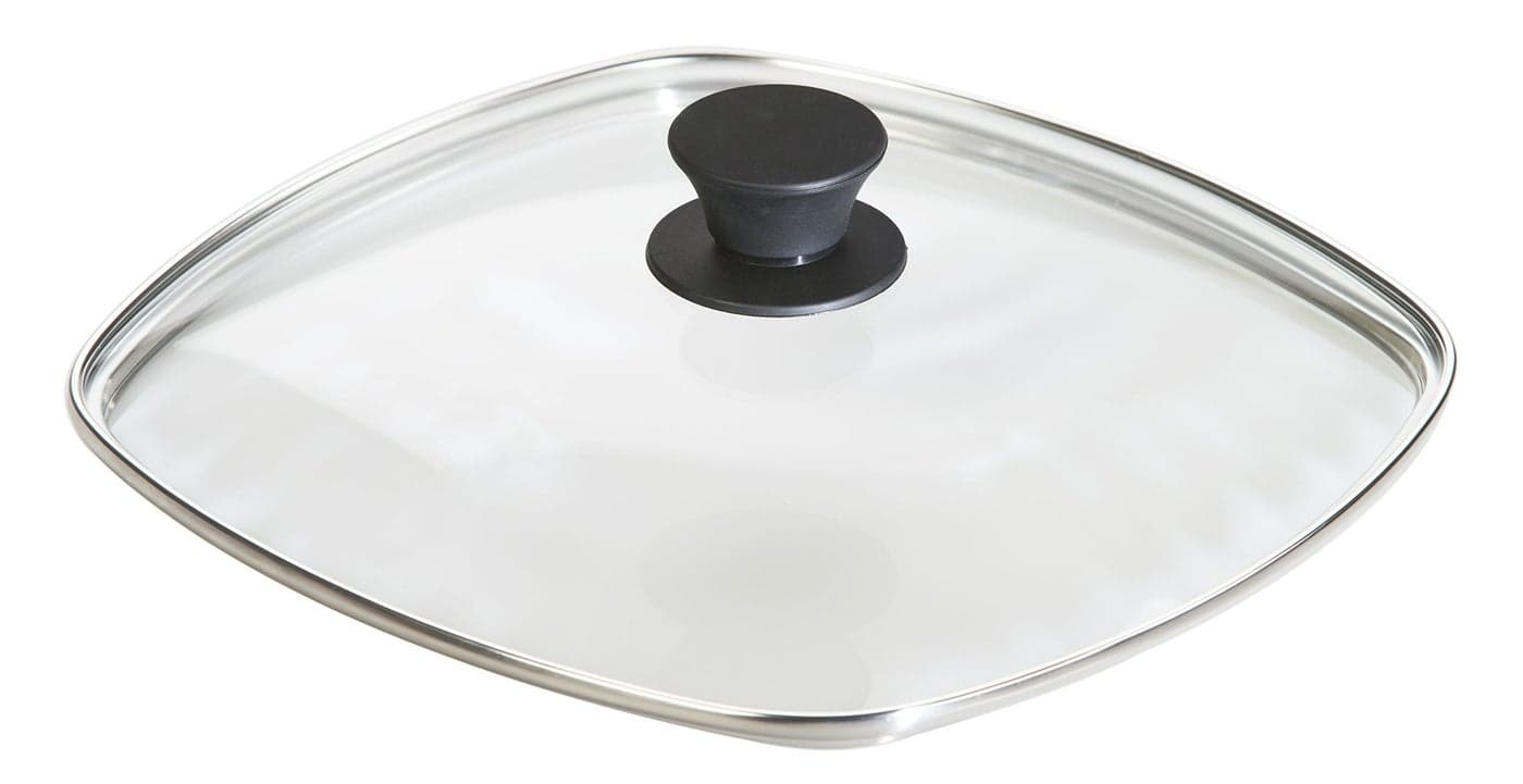 Lodge Square Tempered Glass Lid Versatile Glass Lid for 105 Inch Skillets and Pans Dishwasher Safe 105 Inch