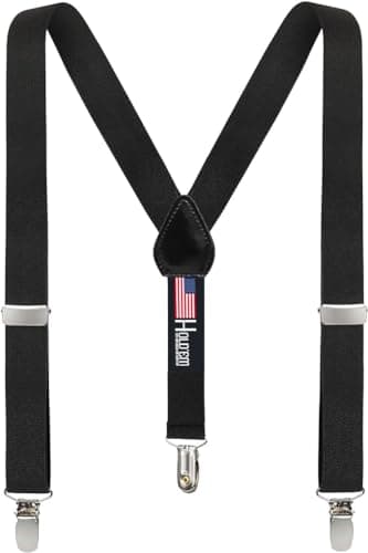 HOLDEM Suspenders for Kids 1 Inch Suspender Perfect for Tuxedo Black Size 22