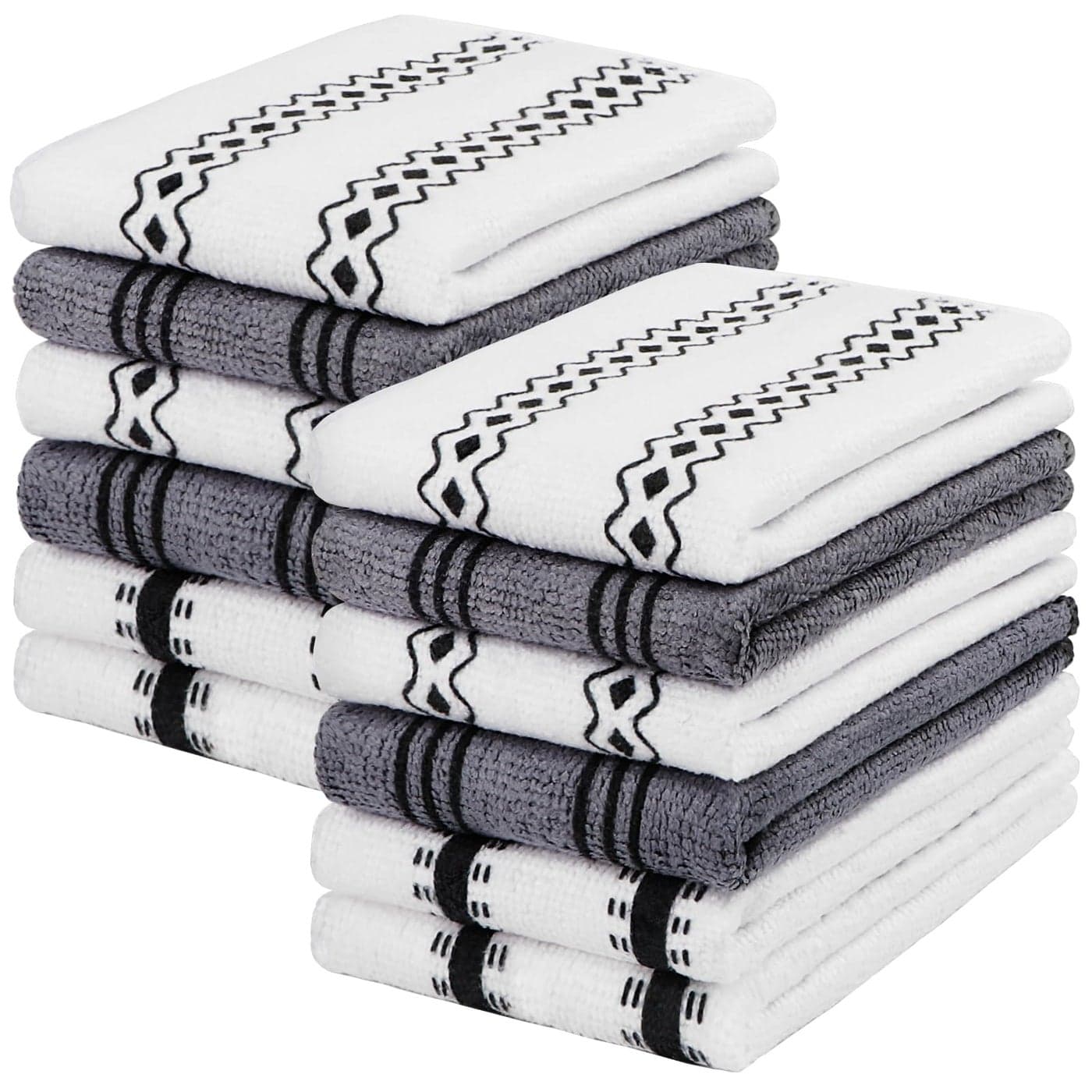 HOMEXCEL Microfiber Cleaning Cloth Kitchen Towels 12 Pack Lint Free ScratchFree Highly Absorbent Reusable Dish Towels for Kitchen and Household