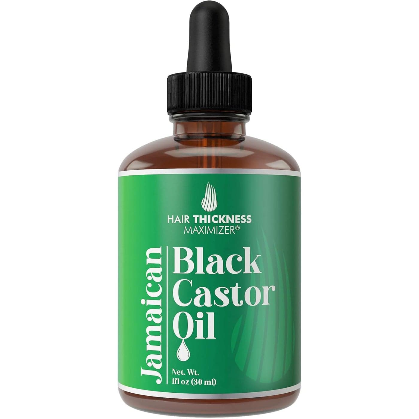 100 Organic ColdPressed Jamaican Black Castor Oil 1fl Oz By Hair Thickness Maximizer PURE UNREFINED Oils For Thickening Hair Eyelashes Eyebrows Avoid Hair Loss Thinning Hair for Men Women