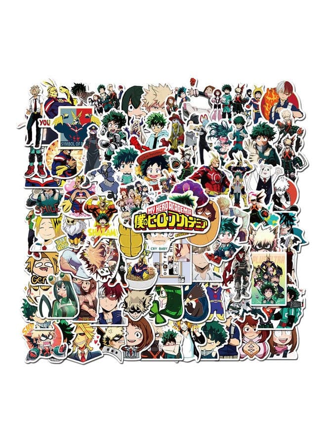 100 Pieces Of My Hero Academia Graffiti Stickers 12 x 12 x 1cm