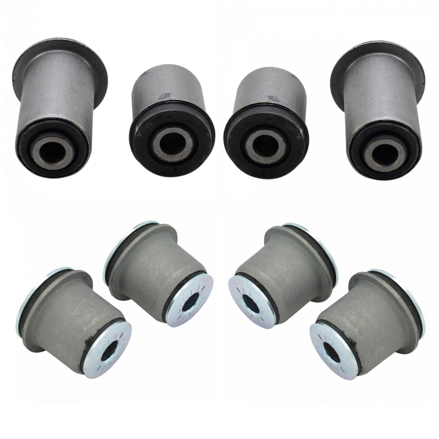 TRQ Front Upper Lower Control Arm Bushings Kit Set for Chevy GMC K1500 K2500 K3500 Suburban Tahoe Yukon 4WD Truck SUV
