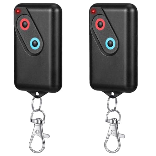 Kingdder 2 Pieces Garage Door Remote Compatible with Guardian 2211 L 2 Button Garage Door Remote Transmitter 303mhz/390mhz Gate Opener Transmitter with Keychain