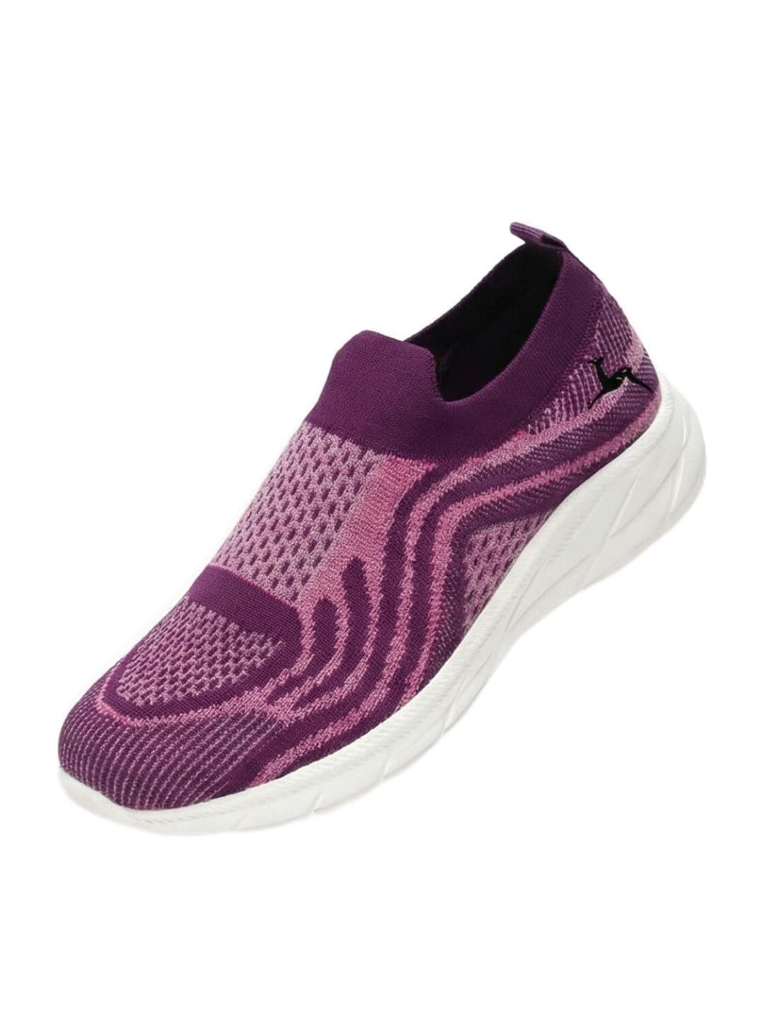 Marc Loire Women's Athleisure Knitted Active Wear Slip-On Sneaker Shoes (Purple, UK Footwear Size System, Adult, Women, Numeric, Medium, 7)