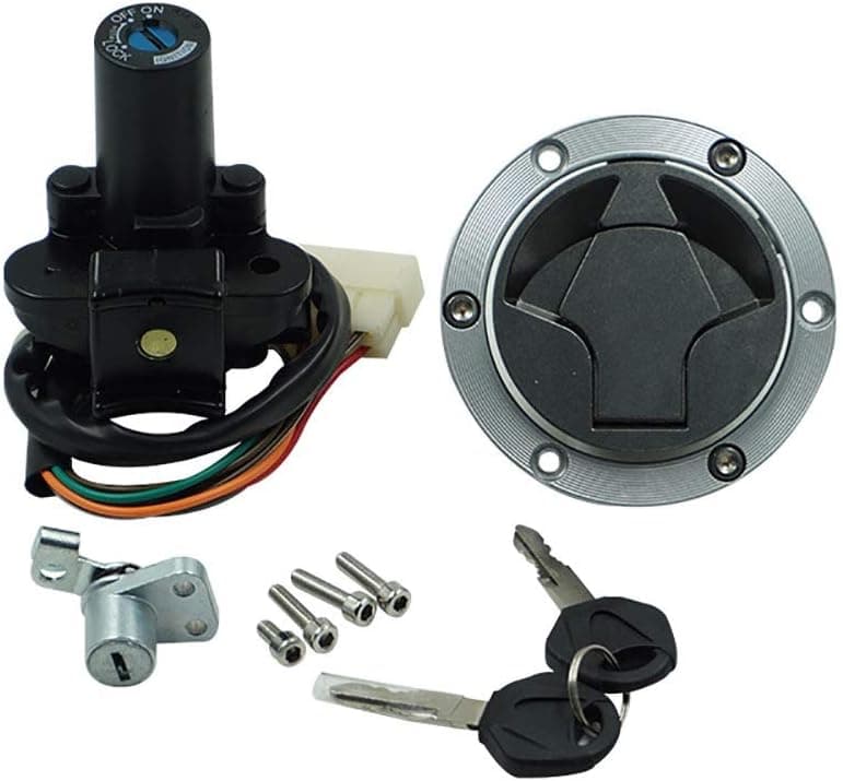 Ghost Thorn Ignition Switch Gas Cap Cover Seat Lock Key Set for Kawasaki EX300 Ninja 300 (2013-2017)