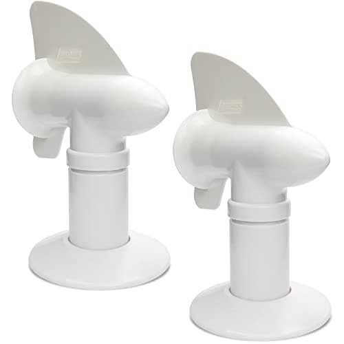 RotoVent RV Sewer Vent RV Rotating Sewer Vent Cover 360 Rotating Siphon RV Vent for Holding Tank White 2 Pack