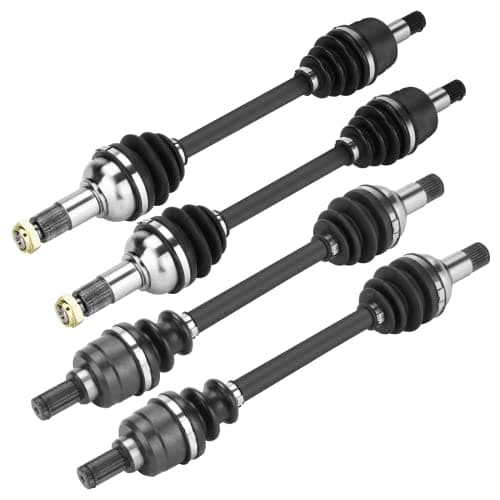 Front Rear CV Axle Shafts Full Set for Yamaha Grizzly 700 2007-2013, for Grizzly 550 2009-2014, ATV CV Axle Drive shaft Assembly Set for 28P-2510J-00-00, 3B4-2510J-00-00, 28P-2510F-04-00 - Full Set