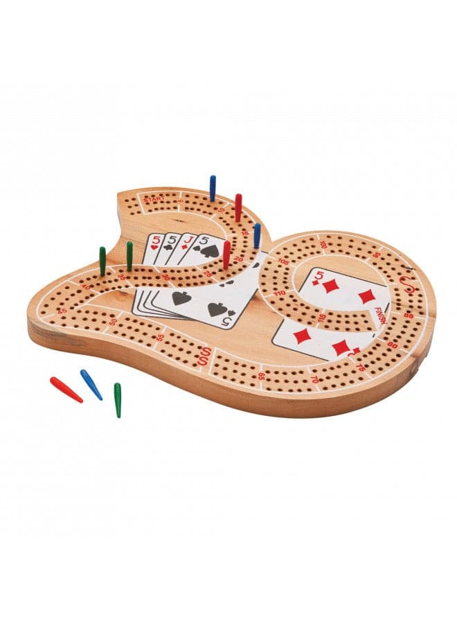 Mainstreet Classics Wooden "29" Cribbage Board Game Set