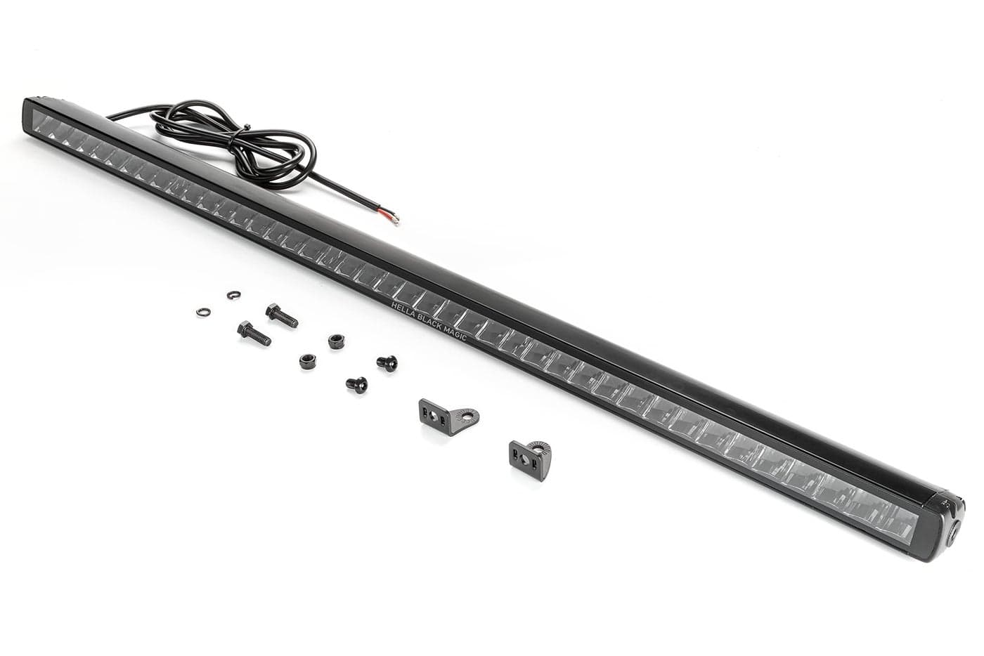 HELLA 1FJ 358 176321 LEDSpotlight Black Magic Slim Lightbar 40 1224V mounting Cable 2000mm Plug Open Cable Ends