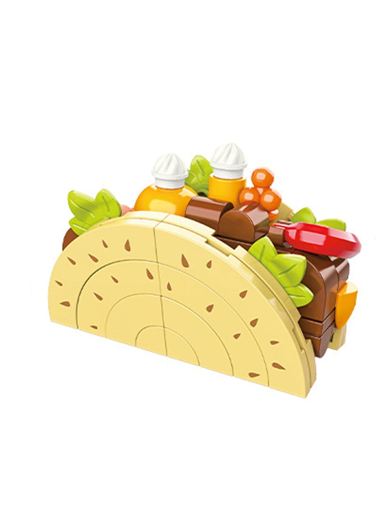 DIY Beverage and Food Refrigerator Magnetic Stickers Creative Building Block Ornaments Home Decoration Toys