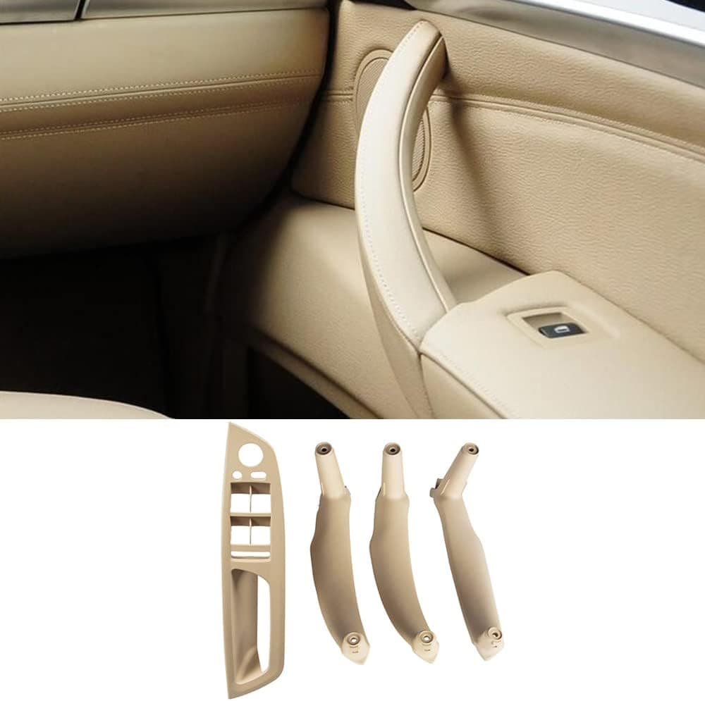 CHUANGHUI Car Door Handle Set for BMW X5 E70 & X6 E71 (2007-2013) - Beige Interior Replacement