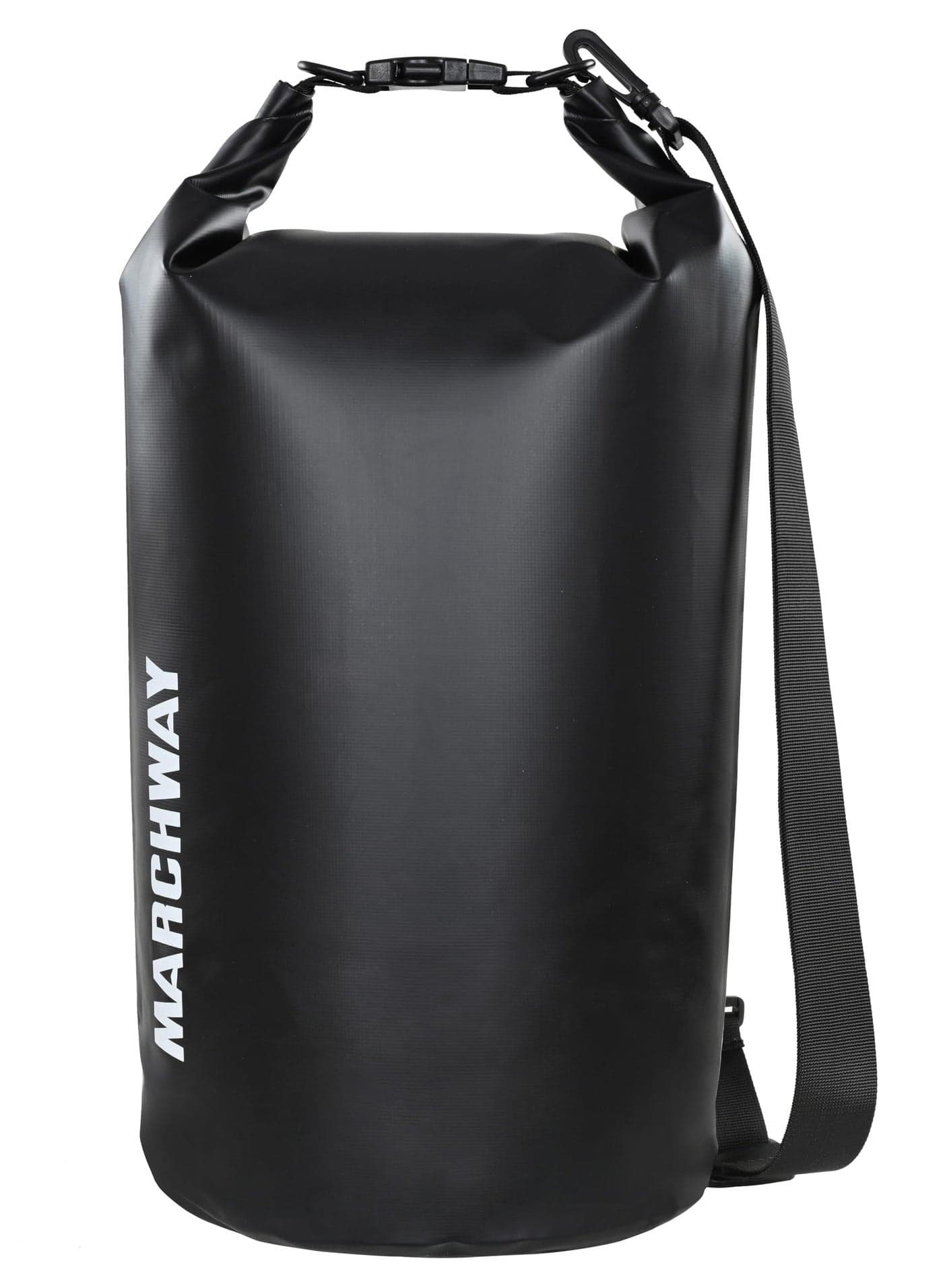 MARCHWAY Floating Waterproof Dry Bag Backpack 5L/10L/20L/30L/40L, Roll Top Sack Keeps Gear Dry for Kayaking, Rafting, Boating, Swimming, Camping, Hiking, Beach, Fishing (Black, 30L)