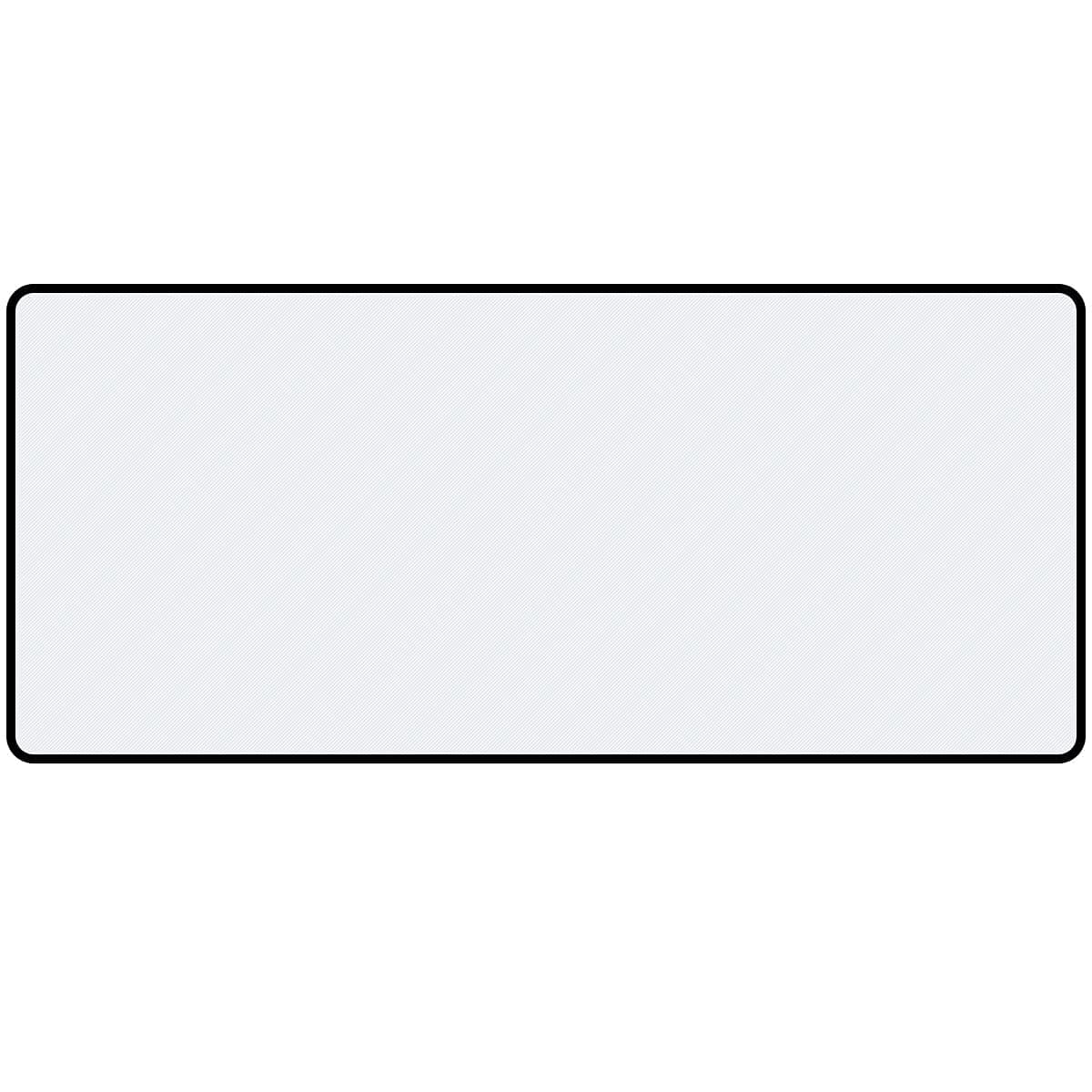 Qisan Large Gaming Mouse Pad Extended Mouse Pad -35.43x15.74x0.15 inch with Stitched Edge Heavy|Thick, Foldable Mat for Desktop,Laptop,Non-Slip Rubber Base Keyboard Mat for Game Players-White