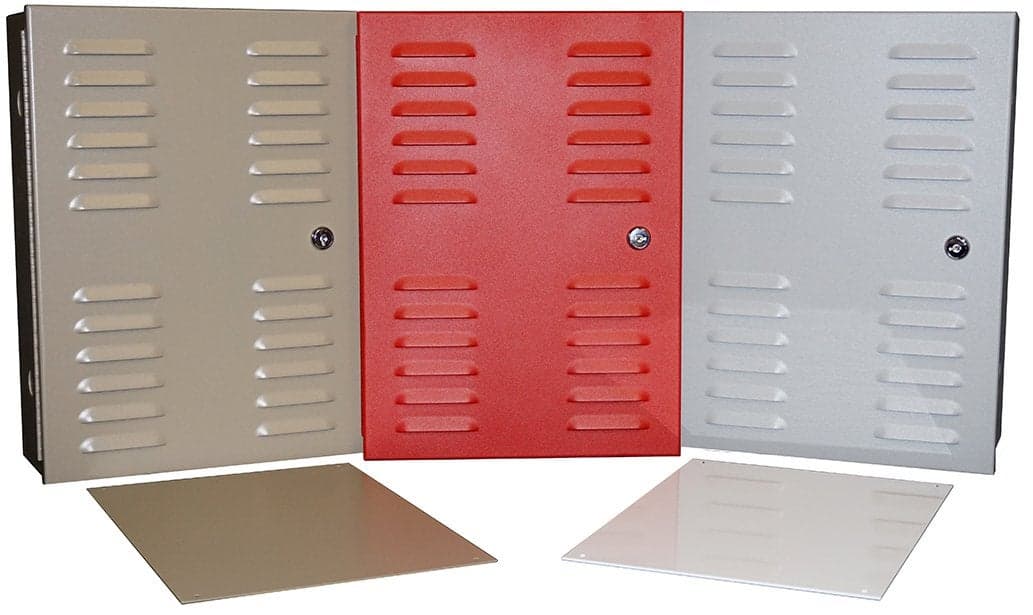 Mier Products UL Gray 11x15x4 Vented Box with 9x13 Panel Made in The USA