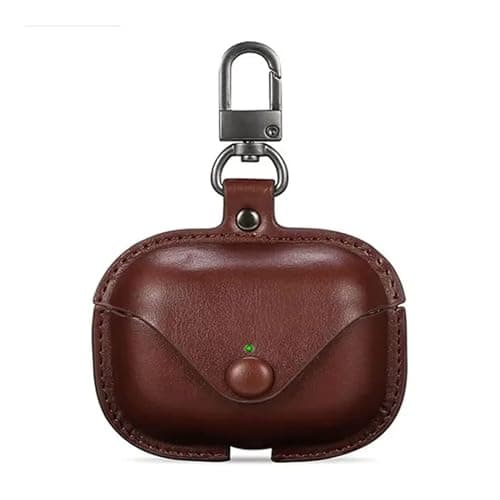 Like Star AirPod Pro/Pro2 Camouflage Leather case Cover Shockproof with Loss Prevention Clip for Apple Air-Pods Pro/Pro2 Wireless Charging Case (Army Grey)