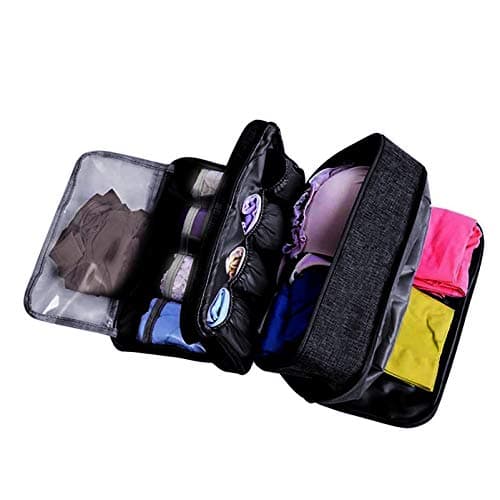 Portable Underwear Bra Storage Bag Waterproof Travel Organizers Multi-Layer Toiletry Packing Cube