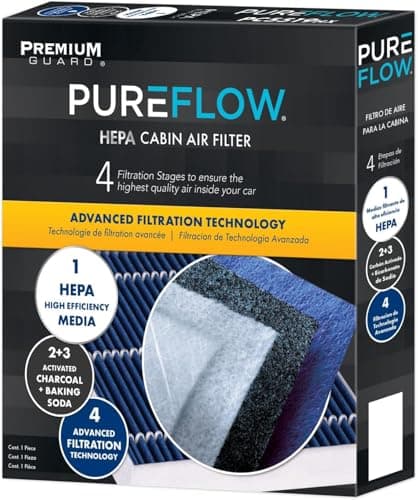 PureFlow HEPA Cabin Air Filter PC8155HX | Fits 2023-15 Ford Mustang, 2022-15 Mustang, 2017-15 Mustang