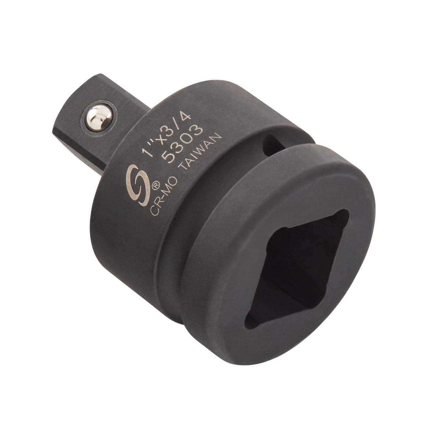 SUNEX TOOLS 5303 1 Inch Drive 1 Female x 34 Male Impact Adapter CrMo Steel Ball Detent Tapered Square End Meets ANSI Standards