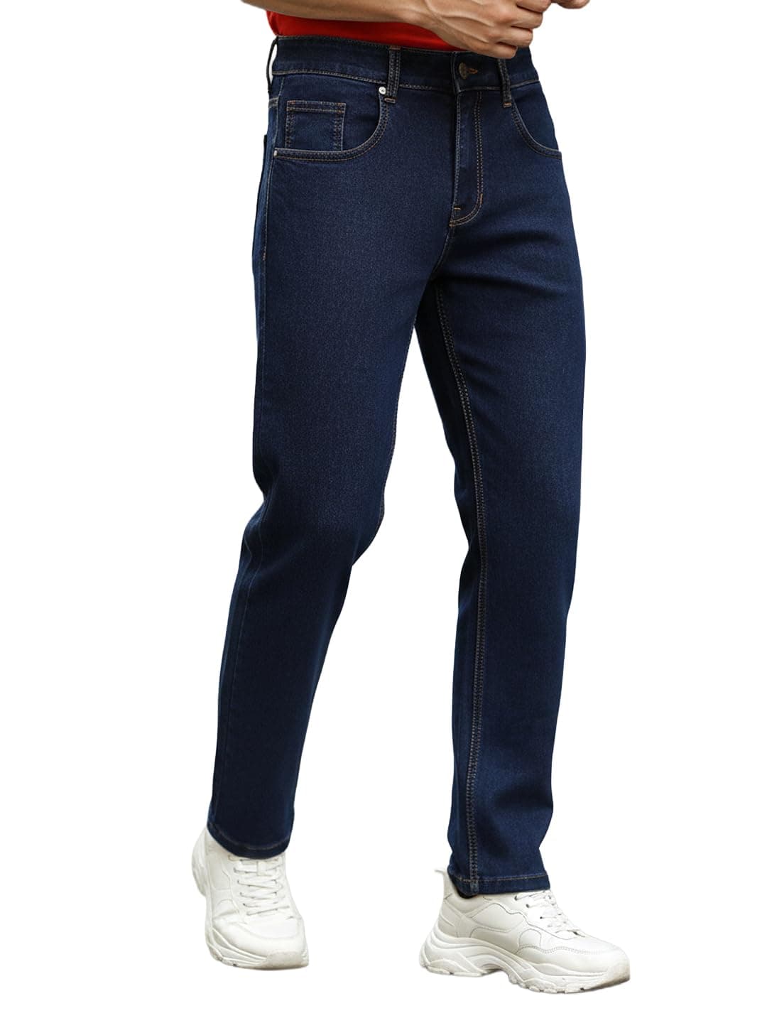 Urbano Fashion Men's Dark Blue Regular Fit Washed Jeans Stretchable (epsreg-dblue-30)