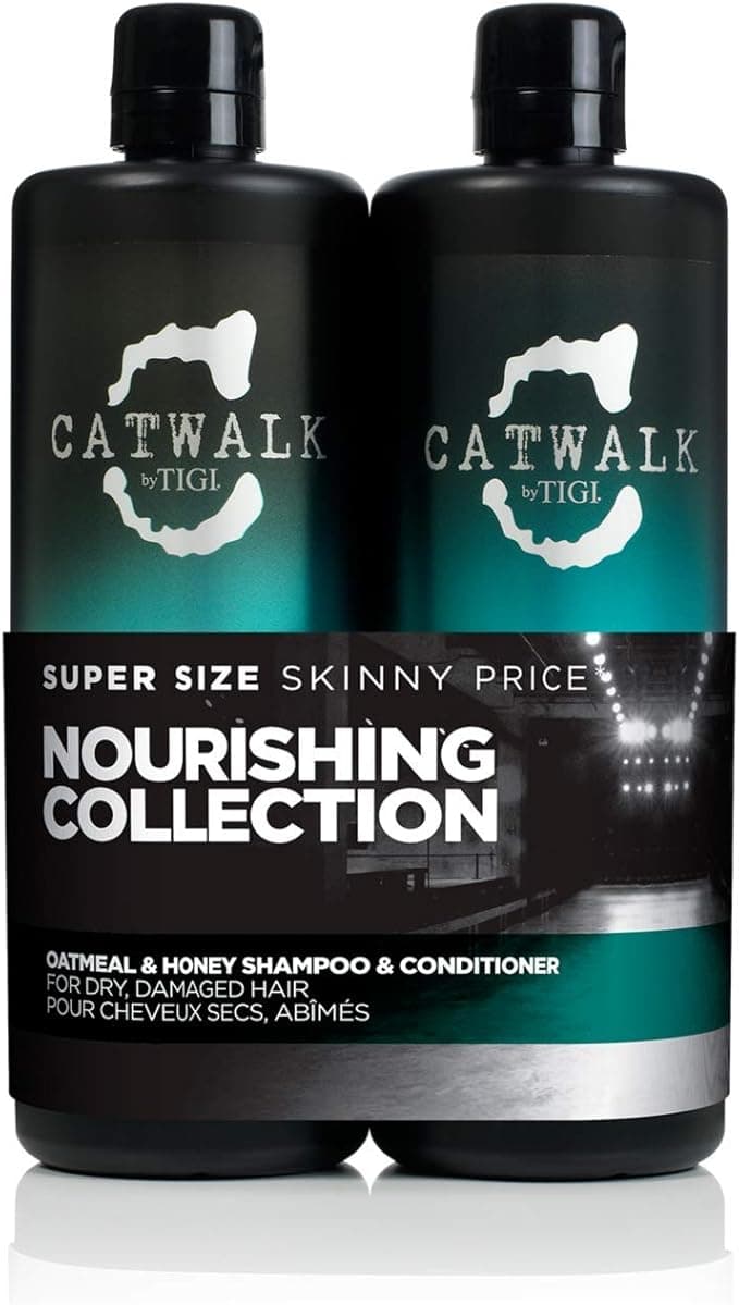 Catwalk by TIGI Oatmeal Honey Nourish Shampoo and Conditioner Set Restoring Professional Haircare Great For Dry and Damaged Hair 2x750ml