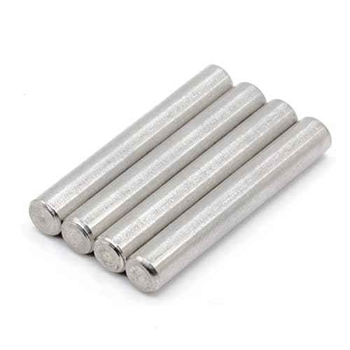 ReplacementScrews Shelf Support Dowel Pins/Pegs Compatible with IKEA Part 101324 (Ivar Bookshelf) - 6x40mm - Plated Steel Pins (Pack of 4)