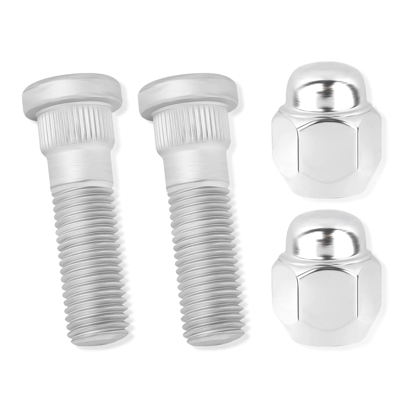 2 Set Wheel Stud Bolt KitM12x15 Wheel Bolts Wheel Lug Nuts OEM529501414052950M1000 for FrontRear WheelCompatible with Hyundai Santa Fe SonataKia Rio Sportage
