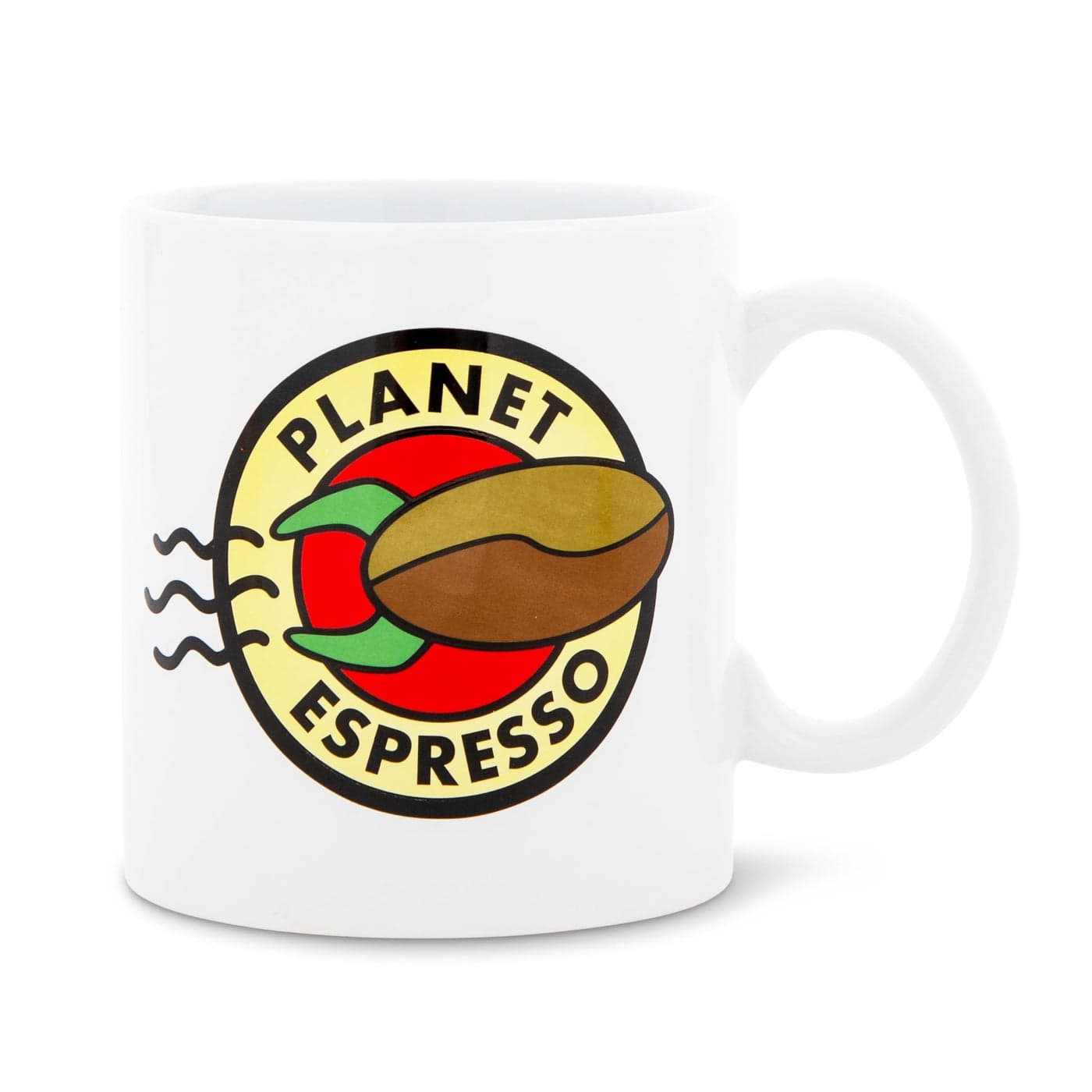Futurama Planet Espresso Ceramic Mug Coffee Cup For Tea Cocoa Beverages Holds 20 Ounces