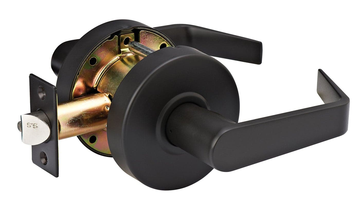 Master Lock SLCHPG10B Heavy Duty Lever Style, Grade 2 Commercial Passage Door Lock, Oil Rubbed Bronze Finish