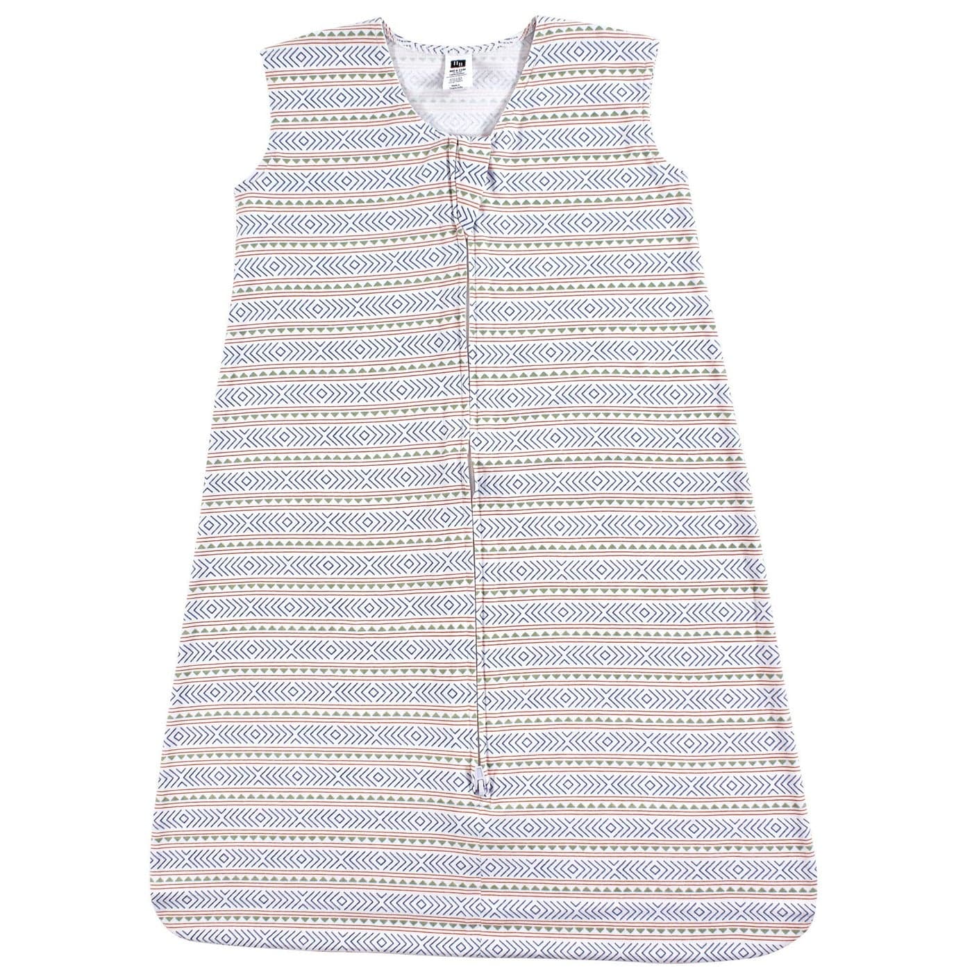Hudson Baby Unisex Baby Cotton Sleeveless Wearable Sleeping Bag Sack Blanket Aztec Stripe 06 Months