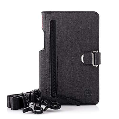 Dango Slim Minimalist Wallet & Document Holder for Men - Dtex Water Resistant - Bifold, Black